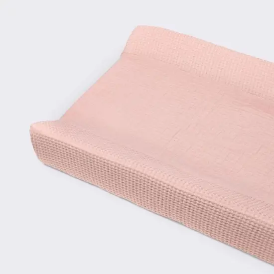 Muslin Waffle Changing Pad Cover - Pink - Cloud Island&trade; image {3}