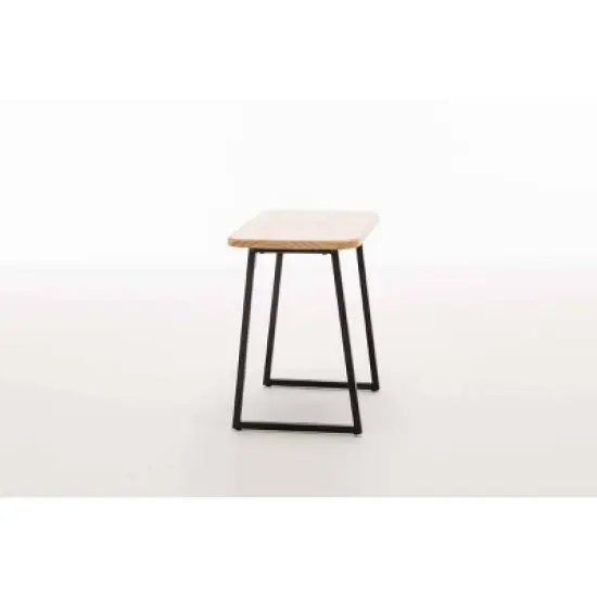 2pc Aero Desk Set Natural - Boraam: Compact, Mid-Century Modern, 36" Width, Metal Frame image {19}