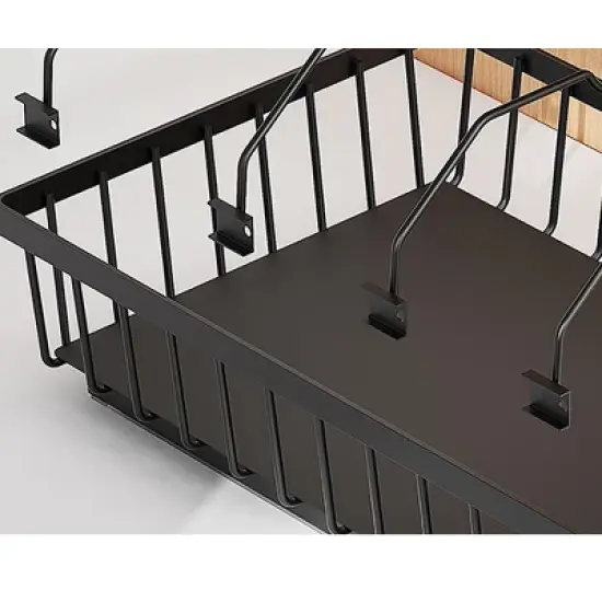 Pull Out Cabinet Organizer, No Drill Pull Out Shelves For Cabinets Multifunctional Sliding Mesh Cabinet Basket For Kitchen Pantry Bathroom Bedroom image {11}