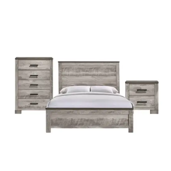 3pc Adam Panel Bedroom Set Gray - Picket House Furnishings image {17}
