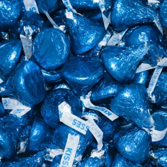 Dark Blue Hershey's Kisses Candy Milk Chocolates image {4}