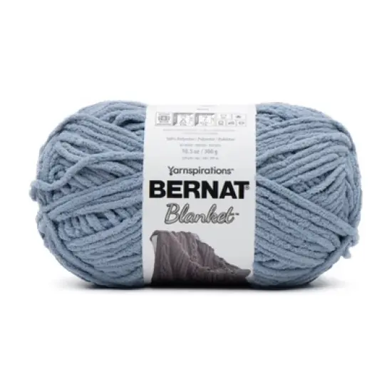 Bernat Blanket Big Ball Yarn 24 Pack-Gray Blue image {1}