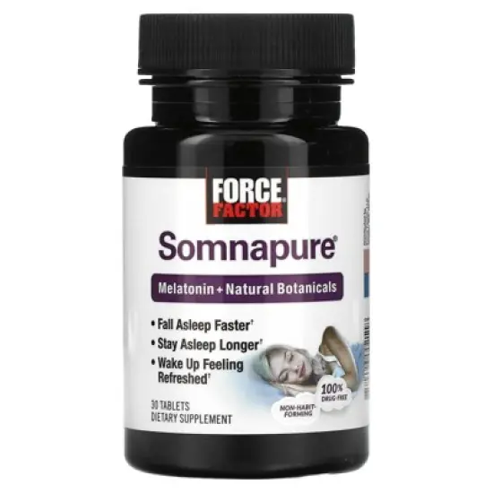 Force Factor Somnapure&reg;, Melatonin + Natural Botanicals, 30 Tablets image {2}
