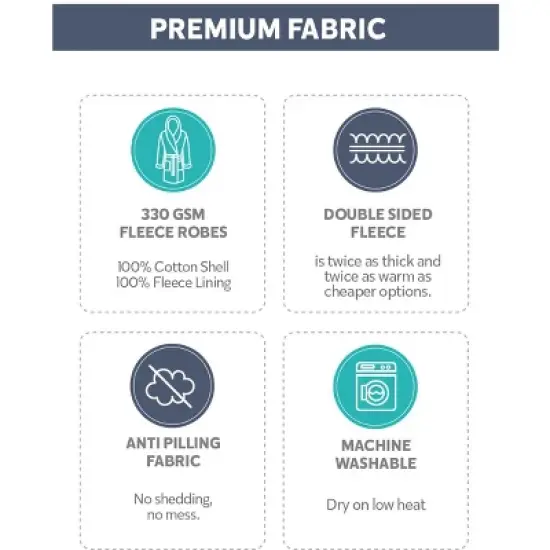 Mens Warm Sweatshirt Cotton Robe with Hood image {3}