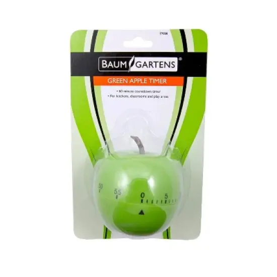 Baumgartens Apple-Shaped Timer, Green, Pack of 3 image {2}