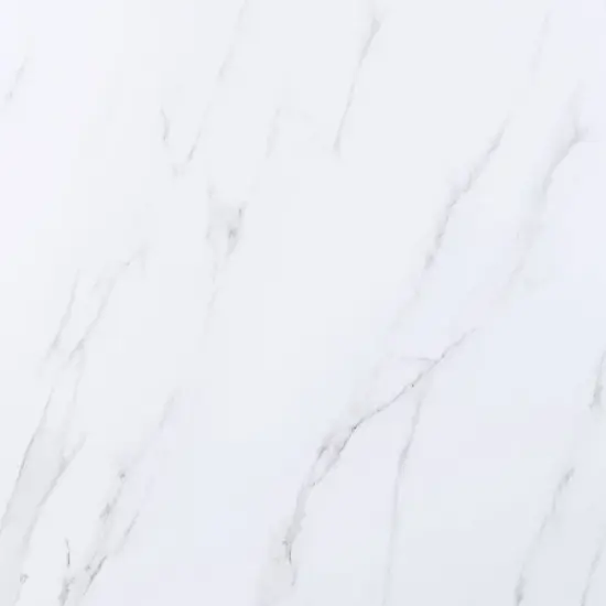 71" Caspian Dining Table White Printed Faux Marble/Black Finish - Acme Furniture image {4}