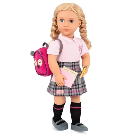Our Generation Hally with Storybook & Accessories 18" Posable School Doll image {1}