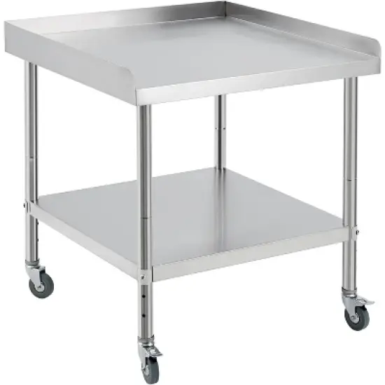 24x24x30 Inch Equipment Grill Stand Table Stainless Steel NSF Certified 400 Lbs Capacity with Adjustable Legs image {8}