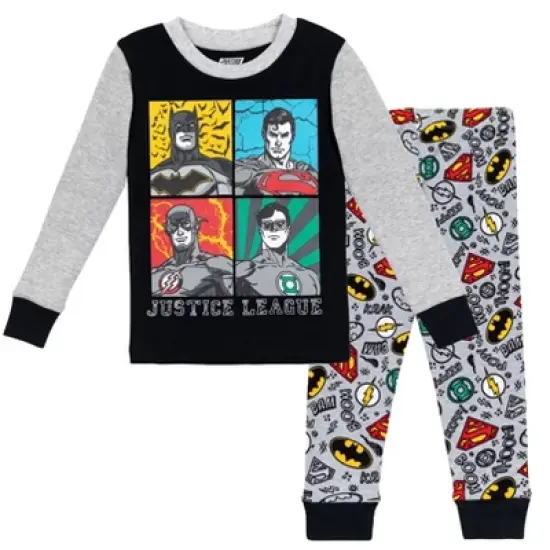 DC Comics Justice League Robin Cosplay Pajama Shirt and Pants Sleep Set Toddler image {10}