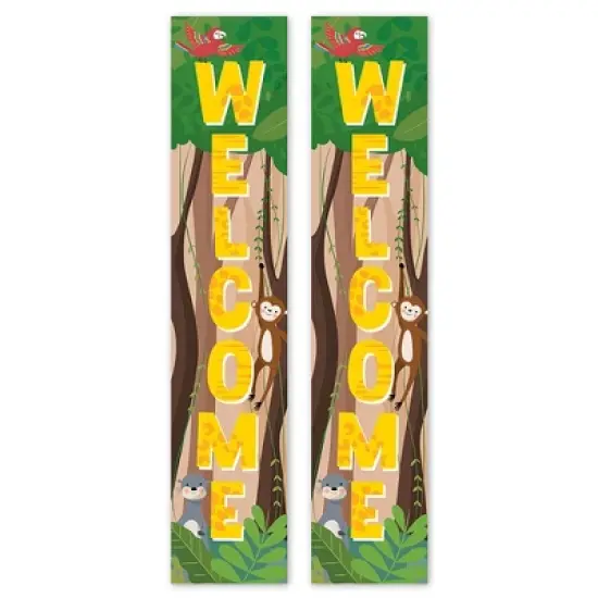 Creative Teaching Press&reg; Jungle Friends Welcome Banner, 8"W x 39"H, Pack of 2 image {6}