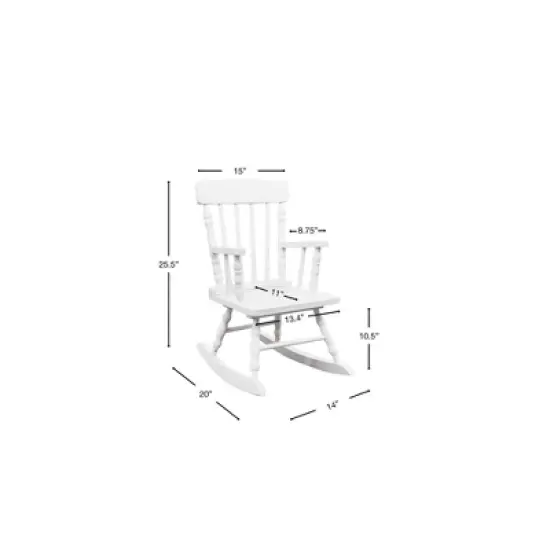 Gift Mark Kids' Colonial Rocking Chair - Cherry image {1}