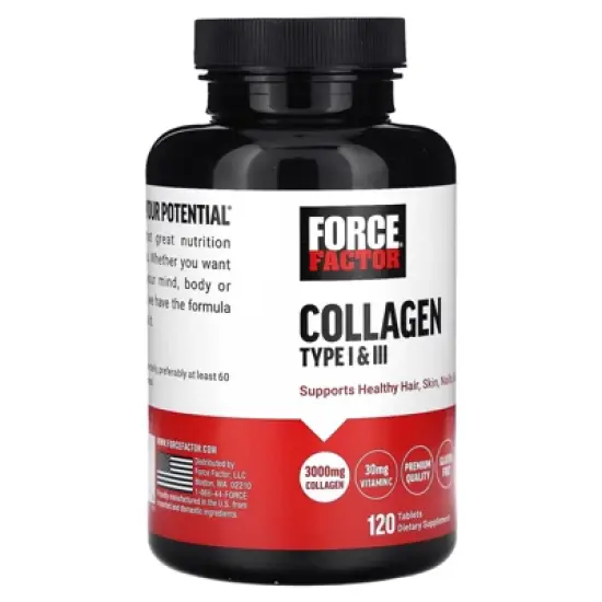 Force Factor Collagen Type I & III, 120 Tablets image {3}