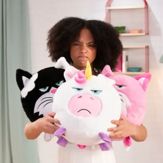 Hangry Petz: Luna Unicorn - 12" White-Pink-Purple Animal Plush image {7}