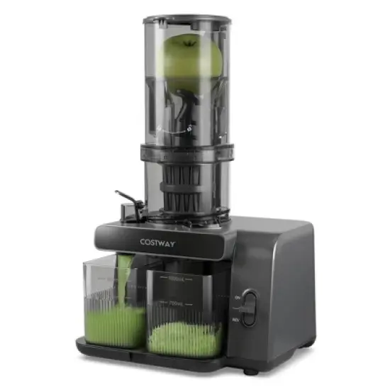 Costway Cold Press Juicer Machine Professional Slow Masticating Juicer with Reverse Button image {10}