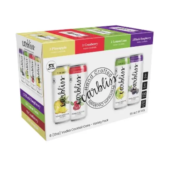 Carbliss Vodka Variety Pack - 8pk/355ml Cans image {6}