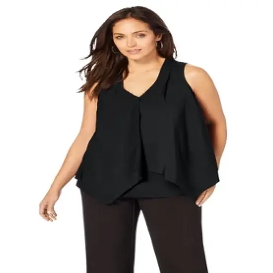 Jessica London Women&rsquo;s Plus Size Flyaway Tank image {3}