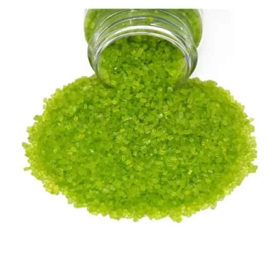 Mystic Sprinkles Peridot - Bright Green Sugar Crystals 4.2oz Bottle image {2}