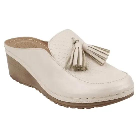 GC Shoes Dacey Tassel Slide Wedge Mule image {6}