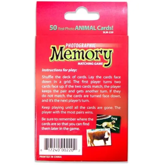 Stages Learning Materials Photographic Memory Matching Game, Animals image {2}