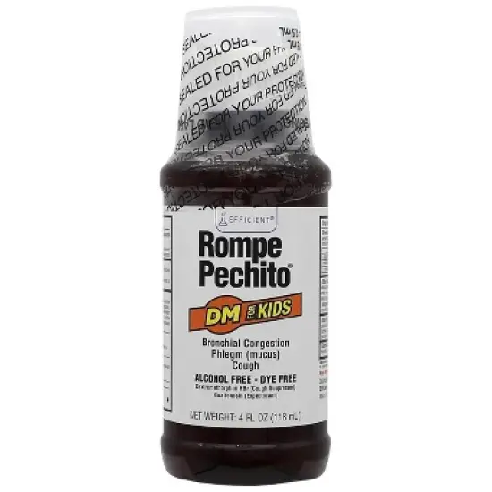 Rompe Pechito - Multi Symptom Relief Syrup for Kids, DM 5mg, 4 Oz image {3}