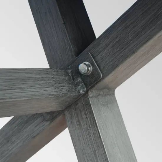 Lamphere Rectangle Aluminum Modern Dining Bench  Dark Gray - Christopher Knight Home image {4}