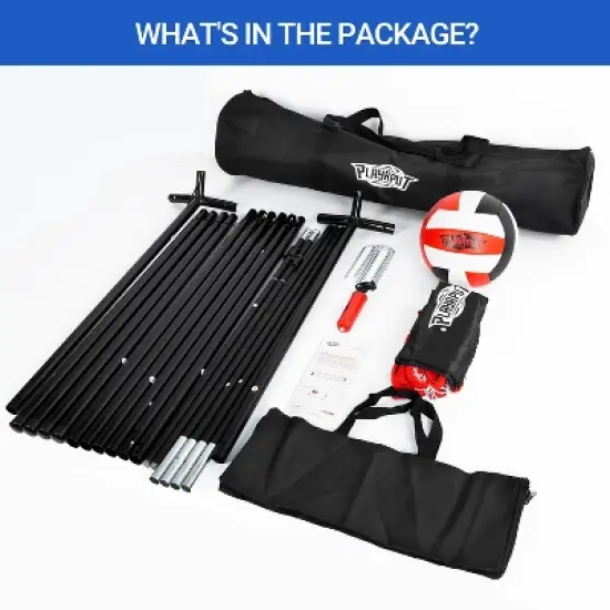 PLAYAPUT 20FT Volleyball Training Net , Black image {2}