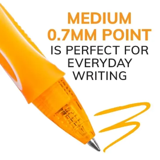 BIC&reg; Gel-ocity&reg; Quick Dry Retractable Gel Pens, Assorted Fashion Colors, Pack of 12 image {1}