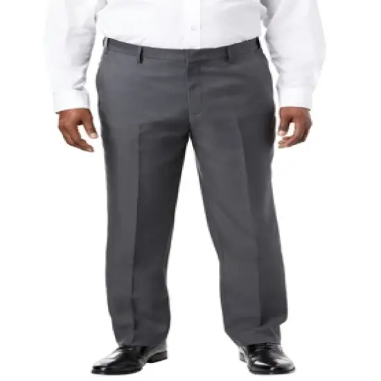 KS Signature by KingSize Men's Big & Tall  Easy Movement Plain Front Expandable Suit Separate Dress Pants image {4}