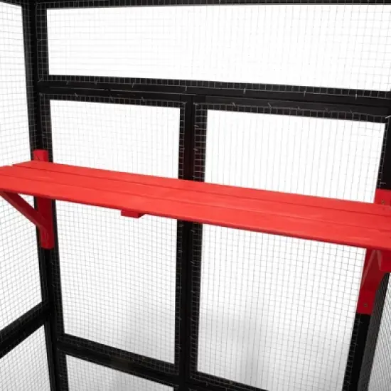 Sevobal Pet Carriers, Gothic Cat Cages Indoor Enclosure with Platforms and Hammock for 1-3 Cats, Black, 39.4"*33.3"*63.8" image {2}