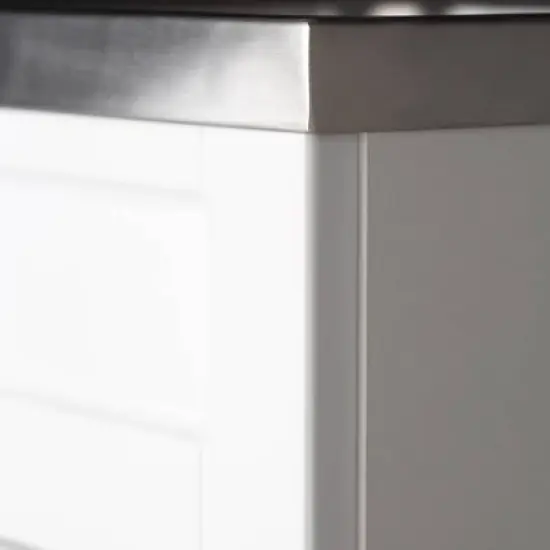 Hartland Contemporary Deluxe Laundry Cabinet with Faucet and Stainless Steel Sink Pure White - WyndenHall image {4}