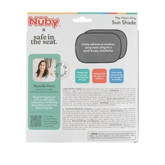 Nuby x Safe in the Seat Pop Open Sunshades - 2pk image {5}