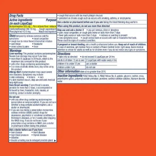 Vicks DayQuil Ultra Concentrated Cold & Flu Medicine Liquicaps - 48ct image {1}
