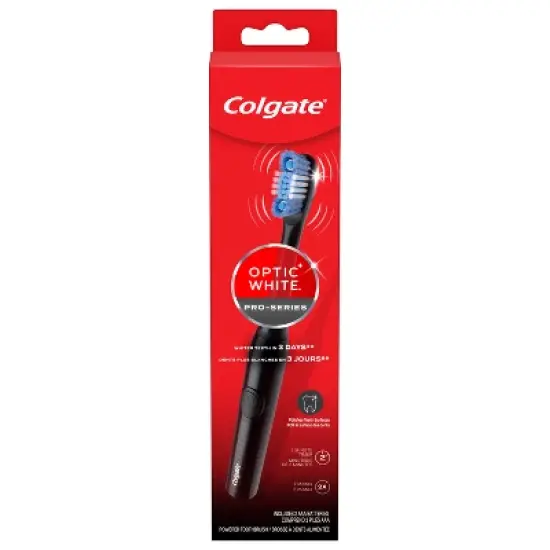 Colgate Optic White Pro Series Sonic Battery Powered Toothbrush - Black image {6}