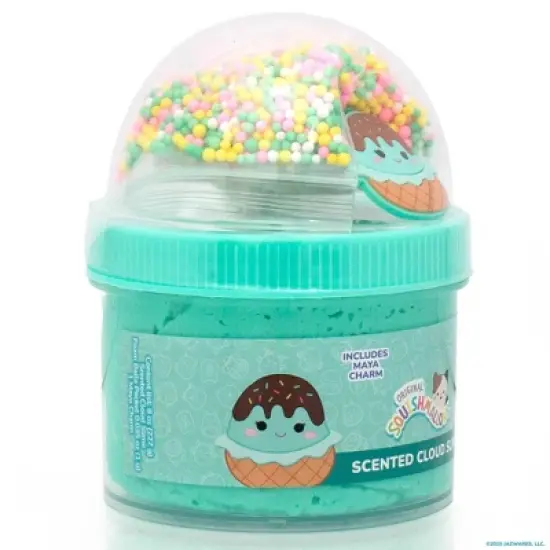 Squishmallows Slimygloop Scented Slime Dome Jar - Teal Donut: Sensory Development, 8 oz, 1 Piece image {5}