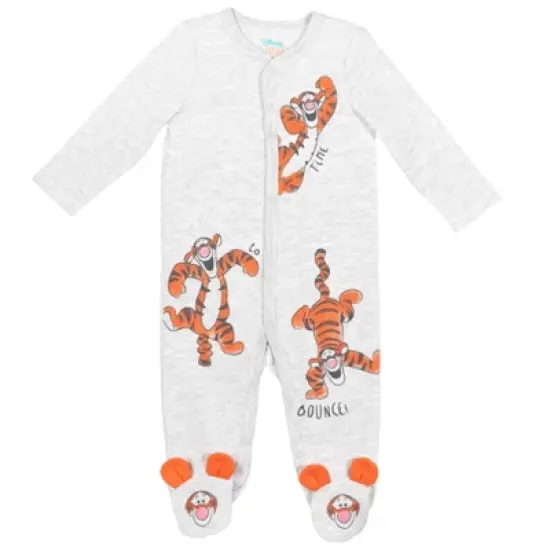 Disney Winnie the Pooh Baby 2 Pack Snap Sleep N' Play Coveralls Newborn to Infant  image {2}