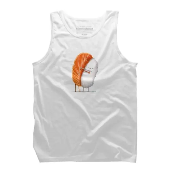 Men's Design By Humans Sushi Hug By andremullerdko Tank Top image {9}