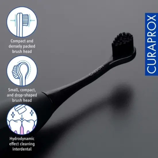 Curaprox Black Is White &ndash; Sonic Toothbrush for Simple, Powerful Oral Health image {3}