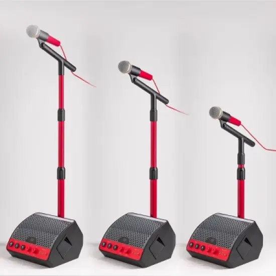 FAO Schwarz Microphone with Stand and Tablet Holder image {3}