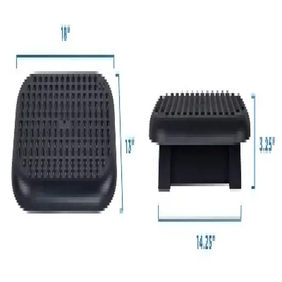 Mount-It! Ergonomic Foot Rest Under Desk | Adjustable Tilt Footrest w/ Textured Massage Surface | Work Footstool Under Office Desk Foot Support, Black image {3}