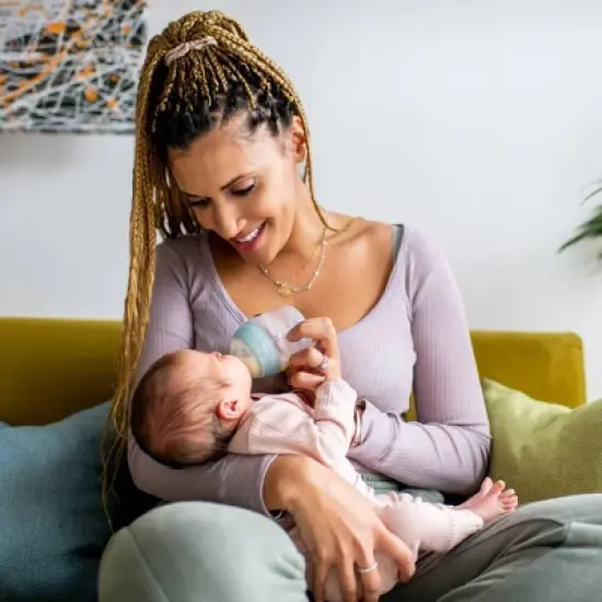 Tommee Tippee Advanced Anti-colic Baby Bottle - Turquoise - 9oz/3pk image {3}