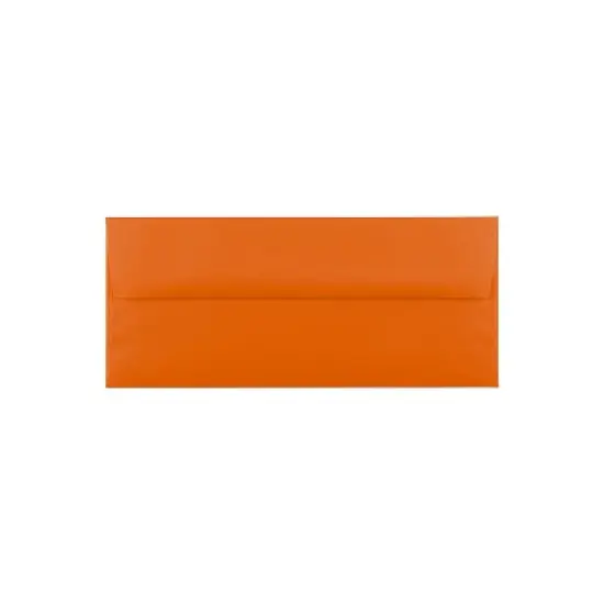 JAM Paper #10 Business Colored Envelopes 4 1/8" x 9 1/2" Orange Recycled Bulk 1000/Carton (15860B) image {4}