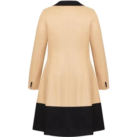 Women's Plus Size Arabella Coat - caramel | CITY CHIC image {6}