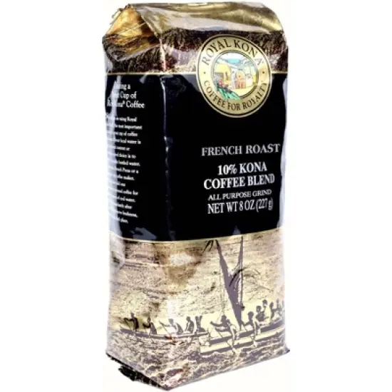 Royal Kona French Roast Ground Dark Roast Coffee - 8oz image {3}