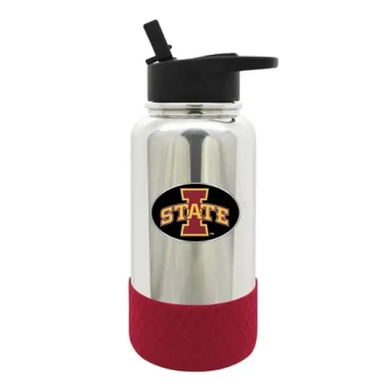 NCAA Iowa State Cyclones 32oz Chrome Thirst Hydration Water Bottle image {1}