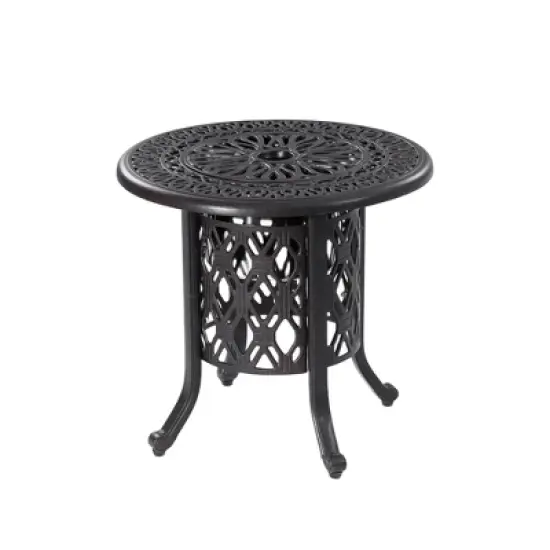 PAGED Aluminum Outdoor Dining Table Elegant Patio Table with Removable Ice Bucket for Patio, Deck, Poolside image {3}