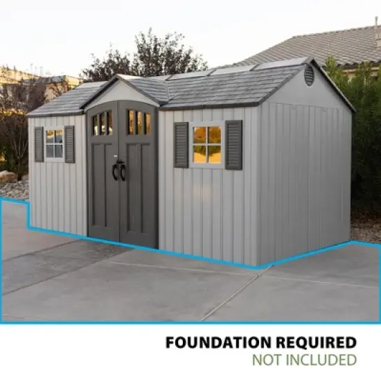Lifetime 15' Outdoor Storage Shed image {1}
