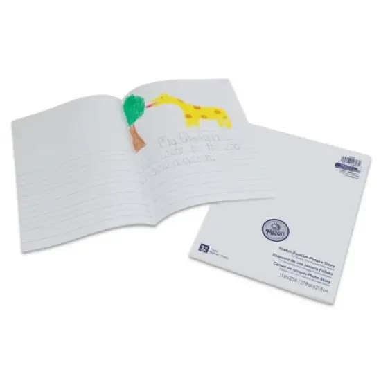 Prang Beginner Sketch Booklet, Picture Story, 11" x 8-1/2", 16 Sheets / 32 Pages, Pack of 12 image {2}