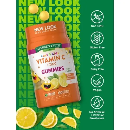 Nature's Truth Vitamin C Gummies for Kids | With Zinc | 60 Count image {3}