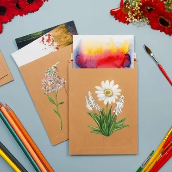 Juvale 25-Pack Stay Flat Rigid Mailers 9x11.5 with Self Adhesive Seal, 450 GSM Sturdy Brown Cardboard Envelopes image {1}