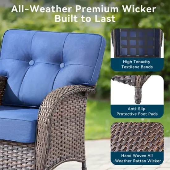 10 Pieces Gymojoy Sofa Chairs Ottoman with Swivel Chairs image {8}